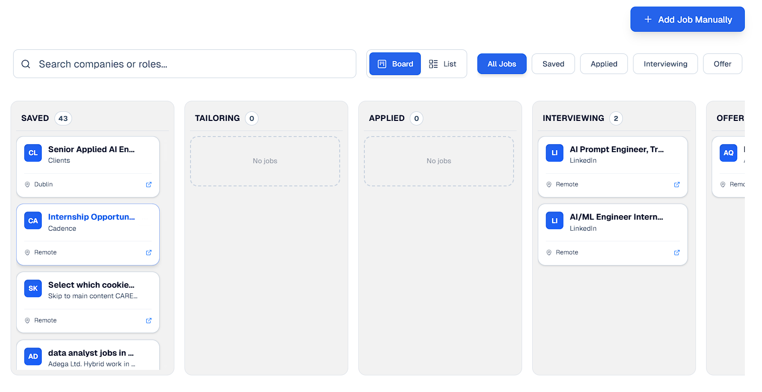 Visual Job Tracker